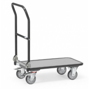 https://www.techni-contact.site/ressources/images/produits/merchandising/chariot-a-dossier-rabattable-en-acier-42377675-1.jpg - Charge : 250 kg - Roues : Ø 125 ou 160 mm - Dossier de poussée rabattable sur plateforme.