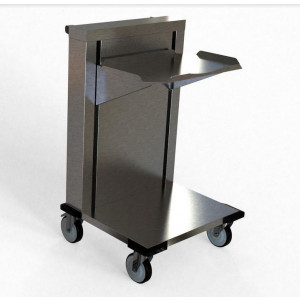 Chariot à niveau constant - Matière : Inox - Dimension : 594 x 583 x 946 mm