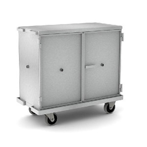 Chariot armoire aluminium - Dimensions extérieures (L x l x h) : 1230 x 630 x 1200/1750 mm