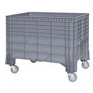 Chariot caisse plastique 285 litres - Volume 285 L - Dimensions : 640 x 1040 et 800 x 1200 mm