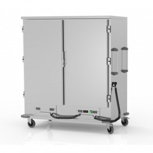 Chariot chaud 2 portes - Matière : inox - Puissance : 3350 w - 2 modèles disponibles