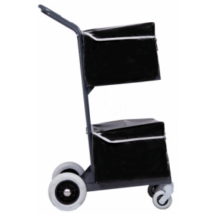 Chariot courrier 2 paniers - Dimensions hors tout (l x h x prof) mm : 560 x 1080 x 650