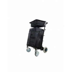 Chariot courrier pliable  - Dimensions exterieures : 635 x 1060 x 670 mm