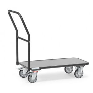 https://www.techni-contact.site/ressources/images/produits/merchandising/chariot-de-magasin-a-dossier-de-poussee-22714943-1.jpg - Charge : 250 kg - Roues : Ø 125 mm - Plateforme en mélaminé