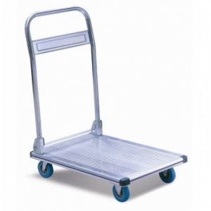 Chariot de manutention pliable en aluminium - Plateau chariot 750 x 480 mm