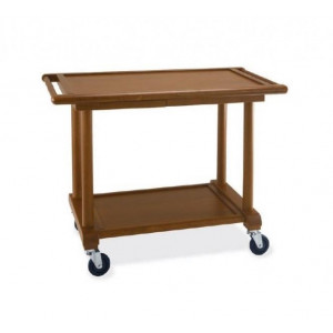 https://www.techni-contact.site/ressources/images/produits/merchandising/chariot-de-service-en-bois-massif-tirette-de-service-43723916-1.jpg - Cadre en bois massif - Tirette de service - Coloris Noyer ou Wengé