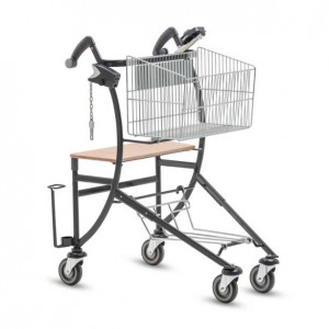 https://www.techni-contact.site/ressources/images/produits/merchandising/chariot-de-supermarche-pour-personne-agee-51494748-1.jpg - Capacité de charge : 40 kg - Chromé-zingué brillant ou Thermolaqué - Ø des roues 125 mm