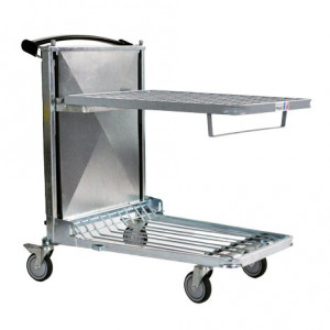 Chariot ergonomique de mise en rayon - Dimensions du plateau fil : 600 x 400 ou 600 x 800 mm
- Charge maximum : 330 kg