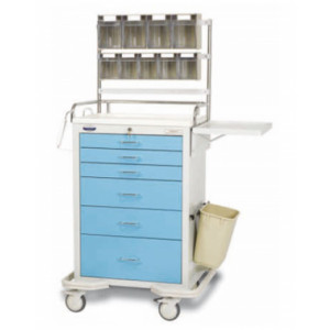 Chariot hospitalier multifonction - Chariot personnalisable médical - Acier ou aluminium