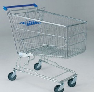 Chariot magasin libre service - Volume du panier : 240 L