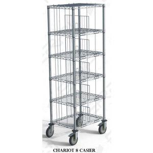Chariot nominatif à linge - Nombre de casiers : 8, 10, 12, 15, 20, 25, 30, 40