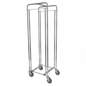 Chariot porte-bacs inclinables - Charge max : 200 Kg - Capacité : 5 caisses de 600 x 400 mm