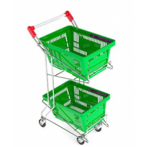 https://www.techni-contact.site/ressources/images/produits/merchandising/chariot-porte-panier-a-2-etages-72295261-1.jpg - Capacité : 2 paniers de 28 litres