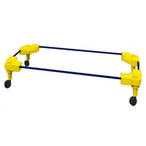 Chariot pour couchettes empilables crèche - T10: L1000 mm x H200 mm x P500 mm