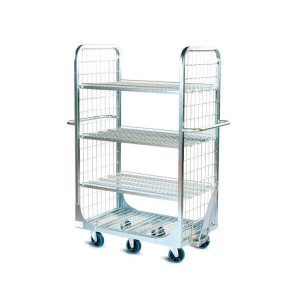 https://www.techni-contact.site/ressources/images/produits/merchandising/chariot-preparation-de-commande-350-kg-75979892-1.jpg - Dimensions Ext.(L x P x H) : 1160 x 606 x 1599 mm - Électro-zingage blanc
