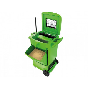 https://www.techni-contact.site/ressources/images/produits/merchandising/chariot-recycleur-d-absorbant-14439135-1.jpg - Dimensions :1110 x 796 x 651 cm - Chariot de nettoyage avec roulettes très facile à manier et à déplacer vers les lieux des déversements d'hydrocarbures et d'huiles. Kit absorbant idéal pour ateliers, garages, sites industriels, etc.
