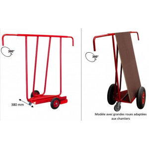 Chariots porte panneaux - Charge utile : de 250 à 400 Kg