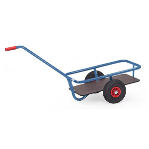 https://www.techni-contact.site/ressources/images/produits/merchandising/chars-a-bras-avec-plateforme-bandage-caoutchouc-11138969-1.jpg - Charge : 200 Kg - Tube d´acier soudé - Roues caoutchouc - Livré démonté