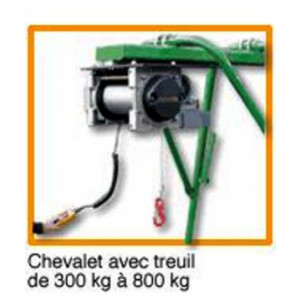 Chevalet avec treuil 500 kg - Treuil 500kg