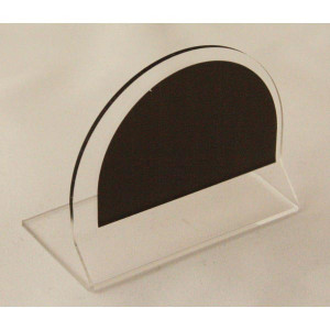 Chevalet de table transparent neutre - Dimensions : 6 x 4.5 cm - Neutre