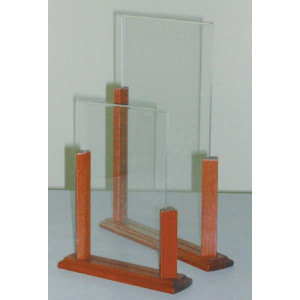 Chevalet plexiglas de table - Dimensions : 22 x 15 cm - 30 x 21 cm - Translucide