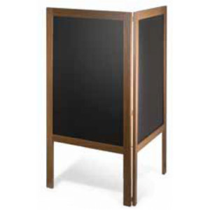 Chevalet porte menu double - Dimensions (L x l x H)  : 60 x 1,9 x 127 cm