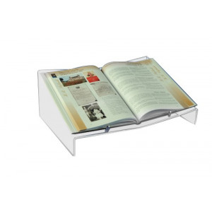 Chevalet pour livre plexiglas - Plexiglas épaisseur 5 mm - Plateau 42/29 cm