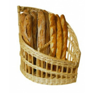 Claie à pain en osier - Dimensions (cm) : 45 x 24 x 15 x 50 - 50 x 32 x 21 x 50