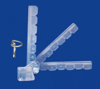 Clip stop rayon 3 positions - Longueur : 145 mm