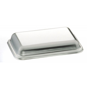 Cloche avec barrette pour ravier rectangulaire - Diamètre (L x P x H) : 198 x 136 x 32 mm