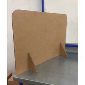 Cloison de protection en carton - Hauteur 420 mm, largeur : 600, 800, 1000 mm