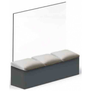 https://www.techni-contact.site/ressources/images/produits/merchandising/cloison-terrasse-restaurant-avec-banc-31542954-1.jpg - Dimension : L100 x H170 cm ou L150 x H170 cm – Blanc ou Gris fer forgé