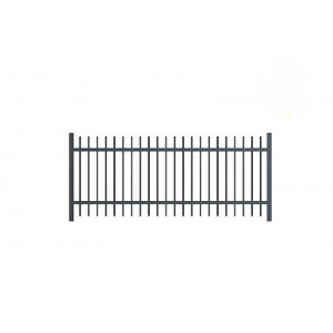 https://www.techni-contact.site/ressources/images/produits/merchandising/cloture-en-acier-barreaudage-biseaute-hauteur-de-1000-a-2000-mm-47177128-1.jpg - Entraxe entre poteaux : 2500 mm