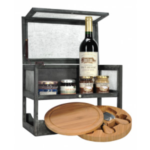 Coffret cadeau vins et fromages - Une bouteille de vin rouge