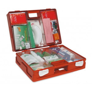 Coffret de secours vide / garni - Vide ou garnie - Dimensions (L x l x H) cm : 44.3 x 33.8 x 14.7