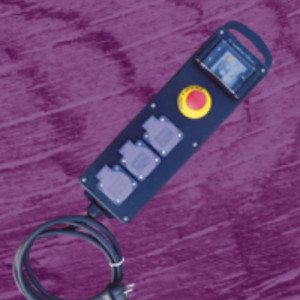 Coffret de sécurité électrique de chantier - 3 prises et un arrêt d’urgence