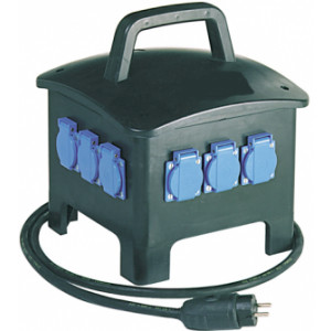 Coffret électrique de chantier portable - Nombre de prises : 6