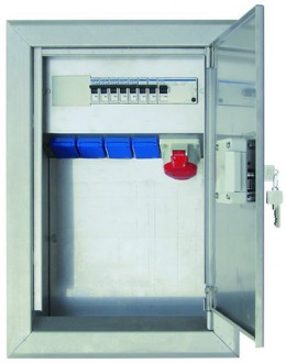 Coffret mural de prise électrique extérieur - Nombre de prises : 5