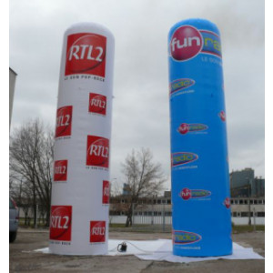 Colonne Totem gonflable publicitaire - Totem Toile en polyester 100% personnalisable