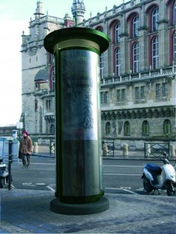 Colonne morris affichage - Dispose de 2 ou 3 surfaces d’affichage selon la version