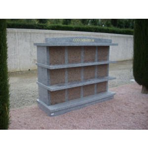 Columbarium chapiteau en granit - Structure en granit massif poli - 3 version disponibles
