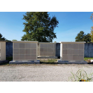 Columbarium monolithique 12 cases - Capacité des cases 3 à 4 urnes standards