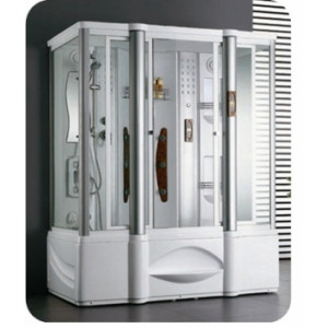 Combiné douche baignoire 2 places - Dimensions (mm) : 1500 x 1500 x 2250 - 1680 x 1040 x 2180