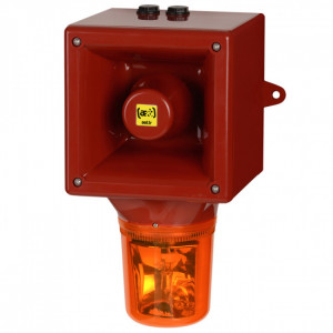 Combiné Feu tournant 120dB - Combiné Feu tournant/120dB OPTASON® 64 sons - IP65 - O530CTV2