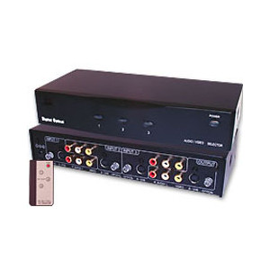 Commutateur 3 voies - Commutateur 3 voies RCA/S-VHS audio/vidéo