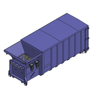 Compacteur à vis monobloc - Petits cartons, papiers, bois, déchets résiduels