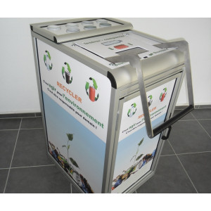 Compacteur gobelet canette et bouteilles - Capacité : 500 bouteilles Pet, 800 canettes, 1600 gobelets