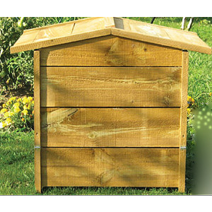 Composteur écologique en bois - Capacité (L) :  350 - 550