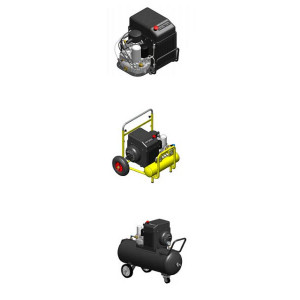 Compresseur d'air à vis rotatif - Compact - Faible niveau sonore