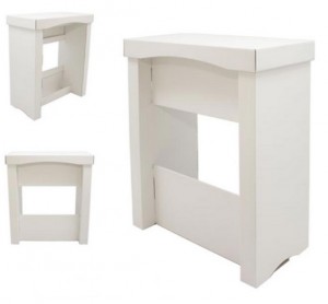 Comptoir de stand en carton - Dimensions : 800 x 902 x 400 mm